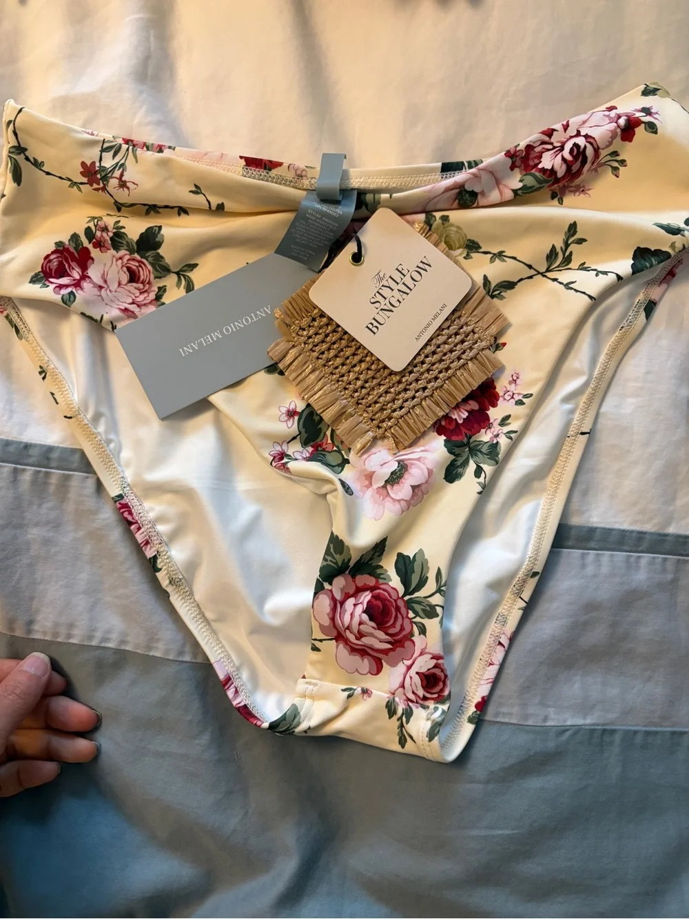 NWT Antonio Melani x The Style Bungalow Miraflores Floral High Waisted Swim